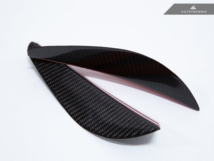 AutoTecknic E9X M3 Dry Carbon Front Bumper Canard Set