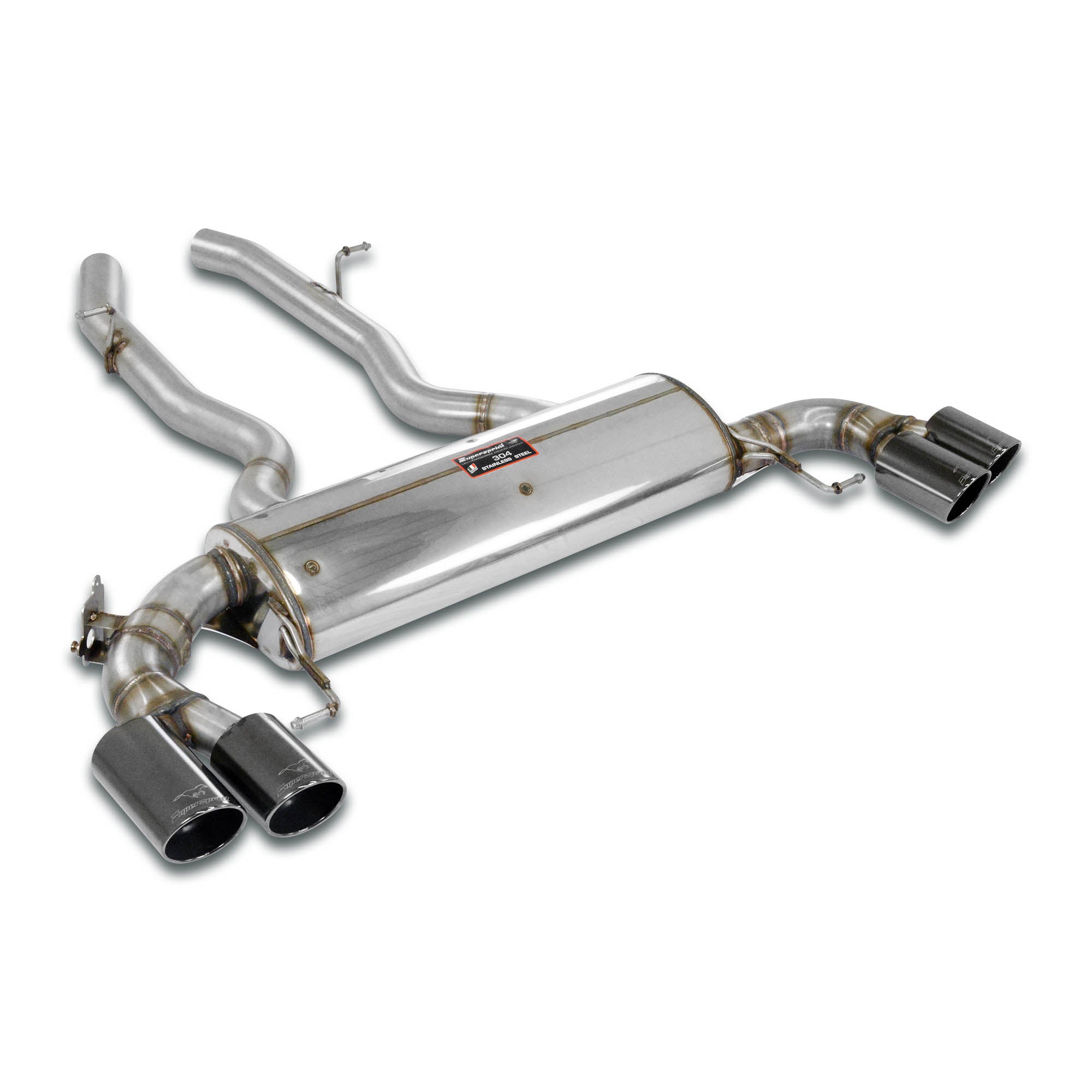Supersprint BMW G01 X3 M40i Rear Exhaust "Gun Metal Grey" With Valve