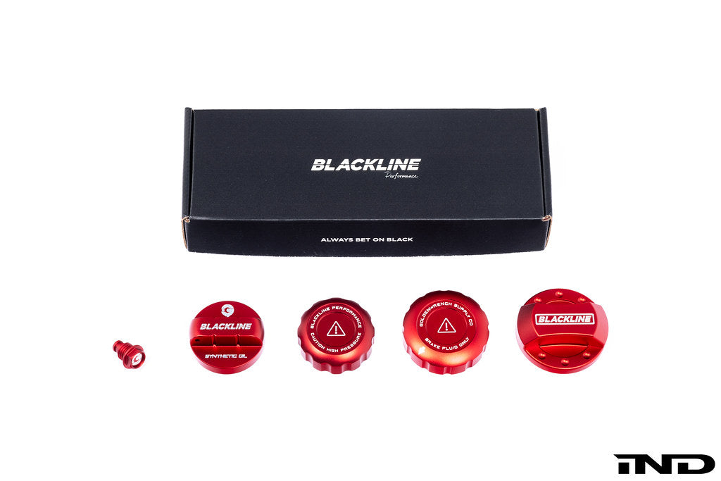 Goldenwrench Blackline Performance GR Corolla / Yaris (G16E-GTS) Cap Set - Edition Red
