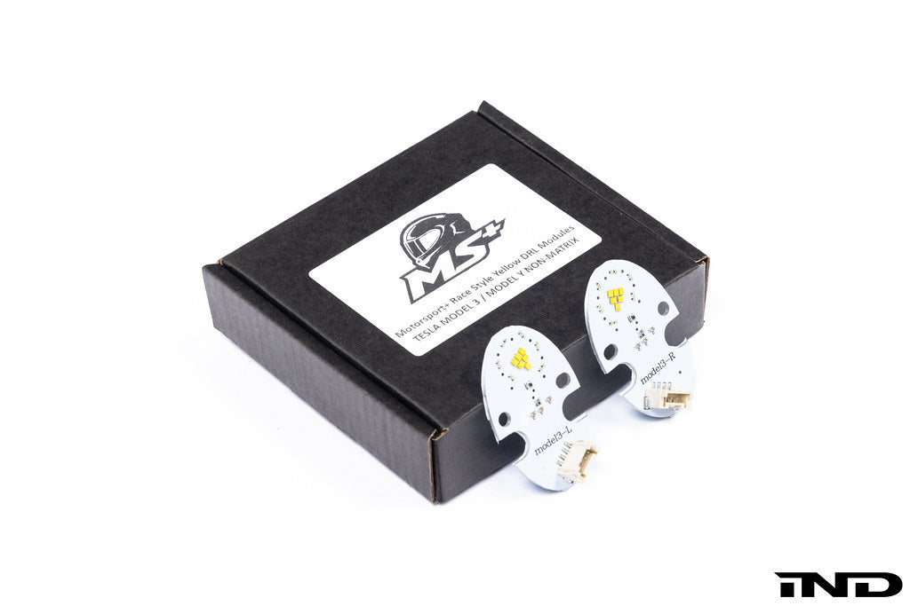 Motorsport+ Tesla Model 3 / Y Race Style Yellow DRL LED Module Set