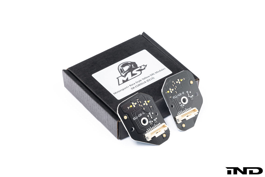 Motorsport+ E210 GR Corolla Race Style Yellow DRL LED Module Set - V2