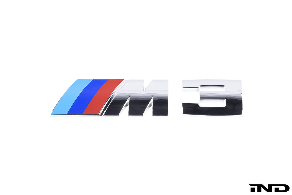 BMW E46 M3 OE Chrome Trunk Emblem from IND Distribution