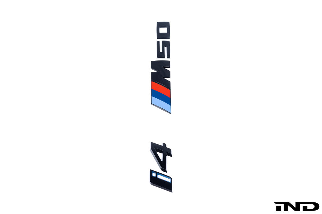 BMW G26 i4 Trunk Emblem - Gloss Black