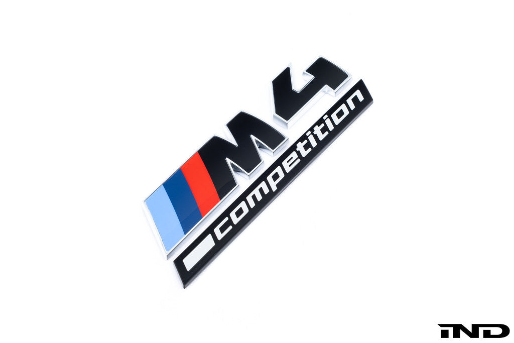 BMW G82 M4 LCI Competition Black Trunk Emblem
