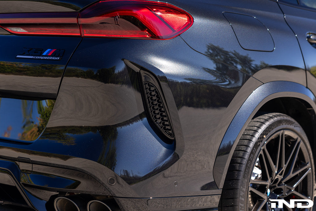 Acexxon F95 X5M / F96 X6M Rear Reflector Insert Set - 3D Honeycomb