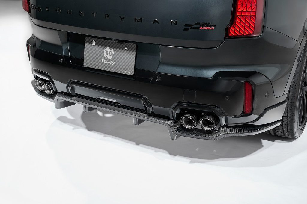 3D Design MINI U25 Countryman JCW Carbon Rear Diffuser