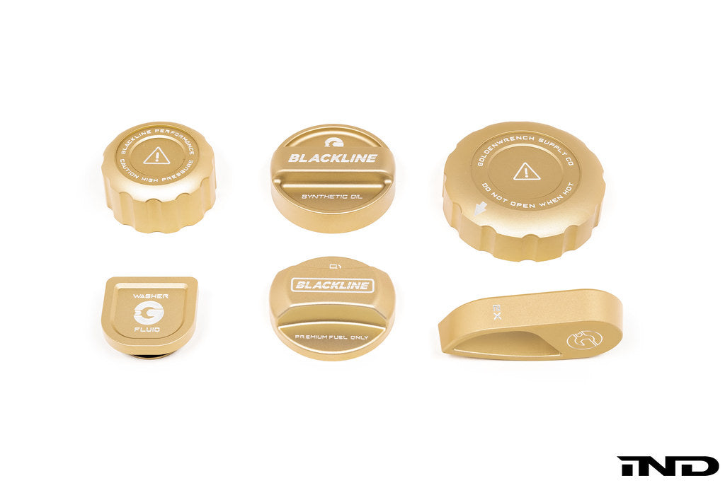 Goldenwrench Blackline Performance BMW M Car (S58) CCB Gold Cap Complete Set