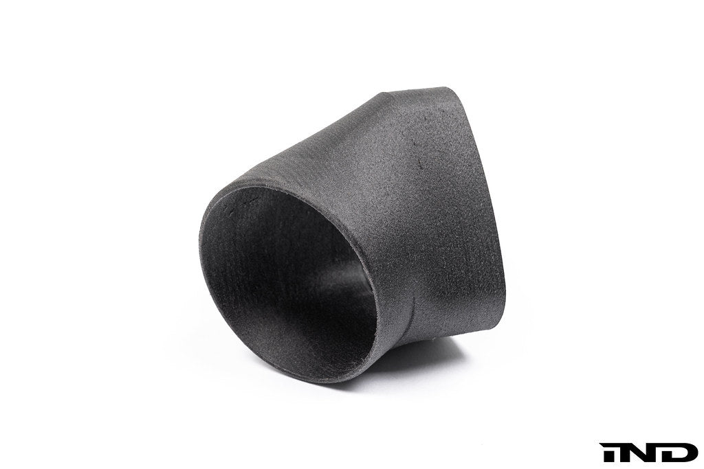 Burkhart Engineering E46 M3 CSL Airbox Snorkel Round Hose Adapter - Angled
