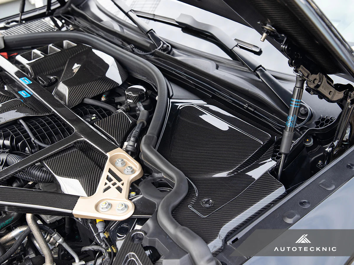 AutoTecknic Dry Carbon Engine Cowl Panel Trim Set