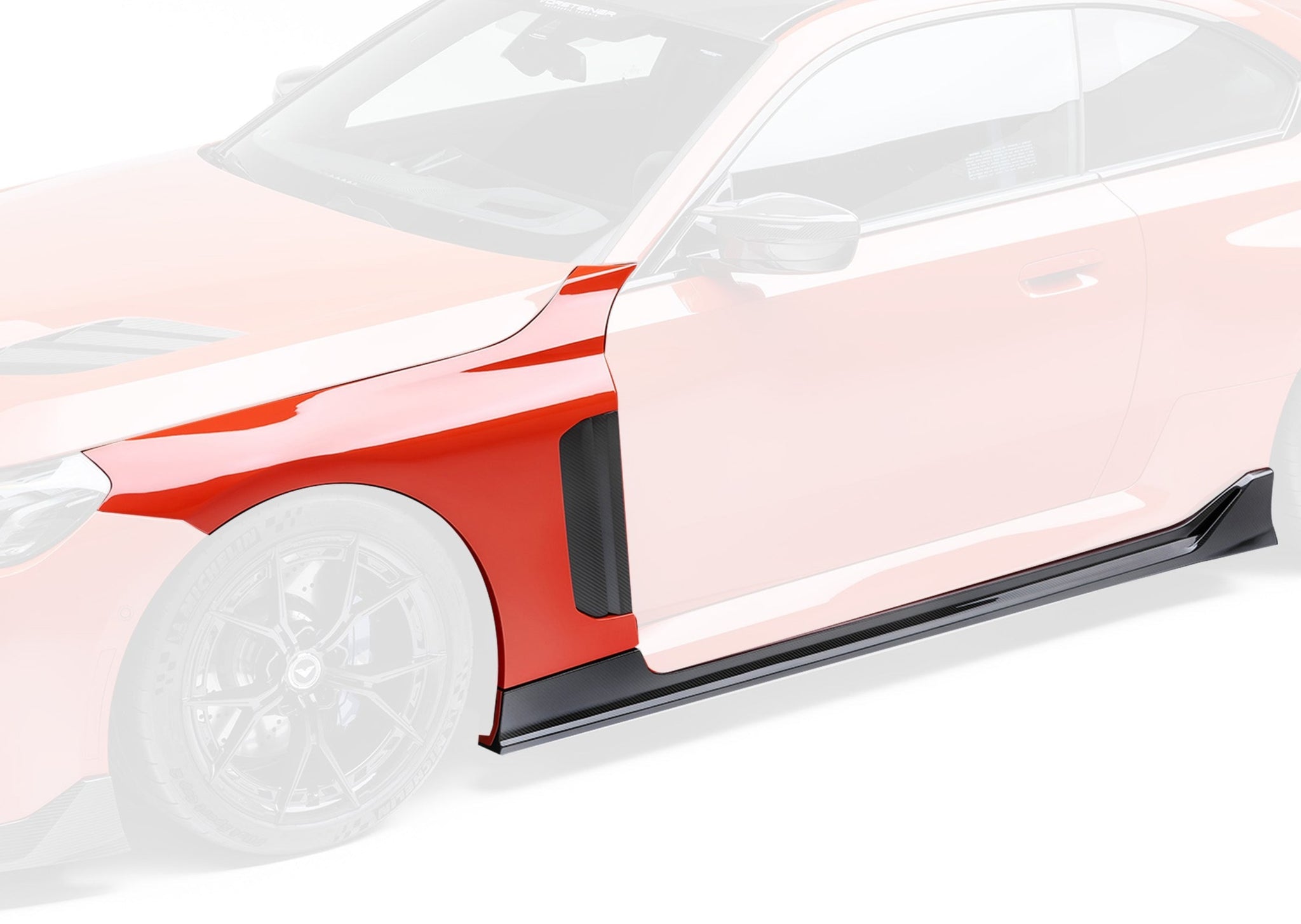 Vorsteiner G87 M2 Dry Carbon Aero Vented Fender with Side Skirt Set