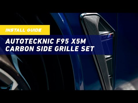 AutoTecknic F95 X5M Pre-LCI Carbon Side Grille Trim Set