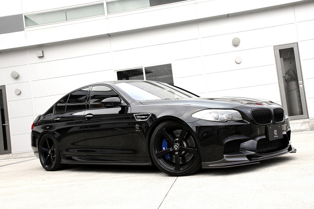 3d design f10 m5 carbon fiber front lip spoiler set - iND Distribution