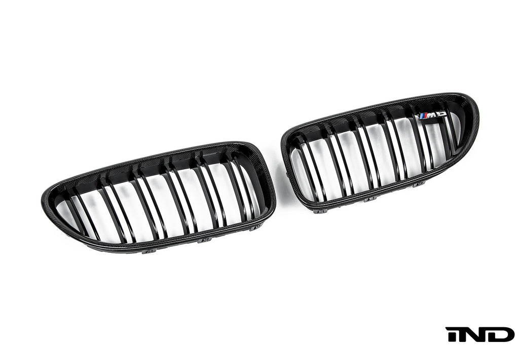 iND f06 f12 f13 m6 carbon fiber front grille set - iND Distribution