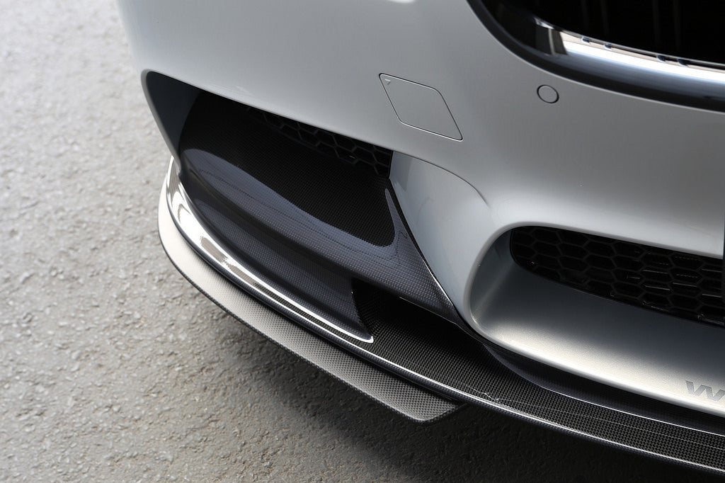 3d design f10 m5 carbon fiber front lip spoiler set - iND Distribution
