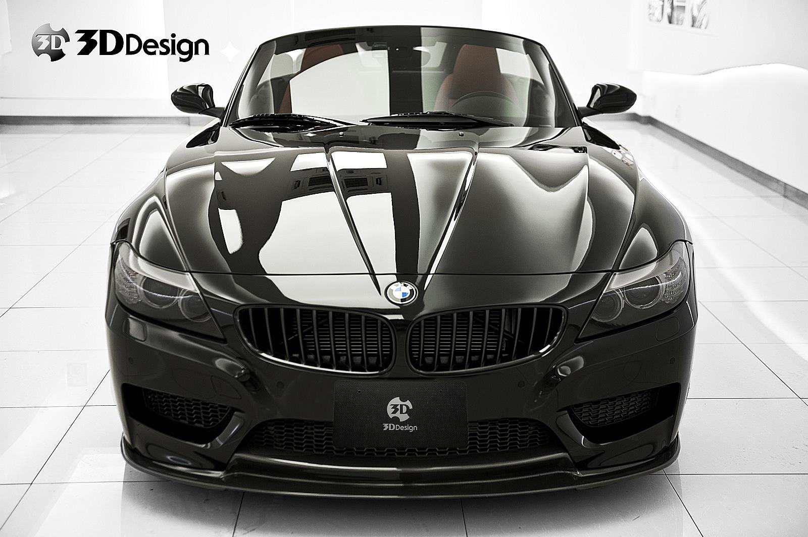 3d design e89 m sport carbon fiber front lip spoiler - iND Distribution