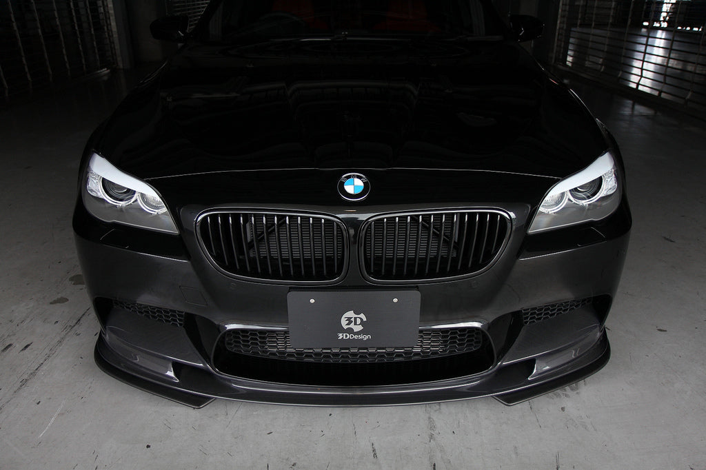3d design f10 m5 carbon fiber front lip spoiler set - iND Distribution