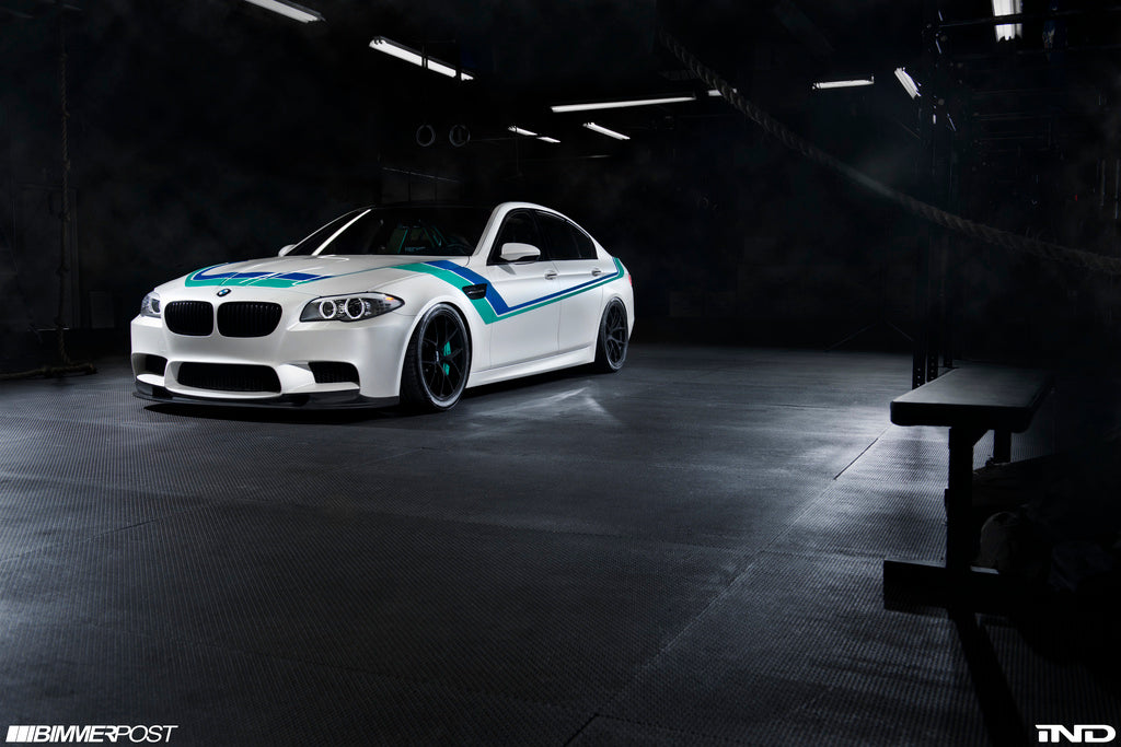 3d design f10 m5 carbon fiber front lip spoiler - iND Distribution