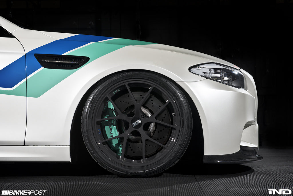 3d design f10 m5 carbon fiber front lip spoiler - iND Distribution