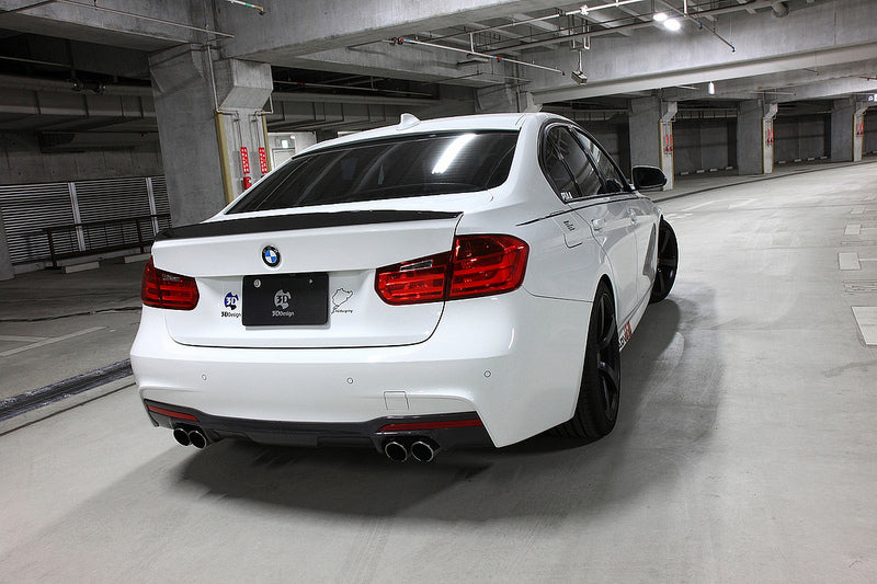 3d design f30 carbon fiber trunk spoiler - iND Distribution