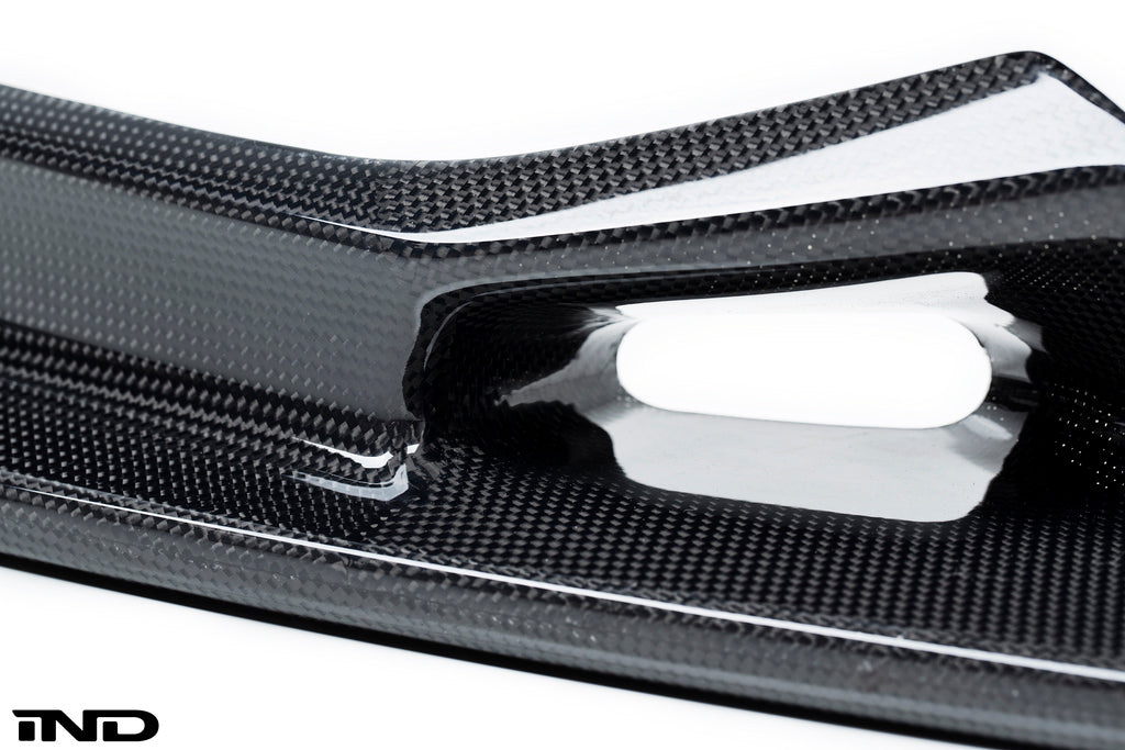 3d design f22 m sport carbon fiber front lip spoiler - iND Distribution