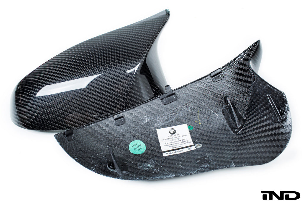 BMW m Performance f8x m3 m4 carbon fiber mirror cap set - iND Distribution