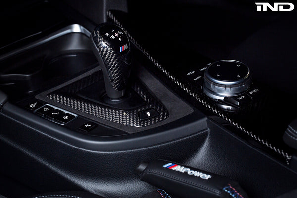 BMW M Performance F-Chassis Carbon Shift Knob Cover - DCT