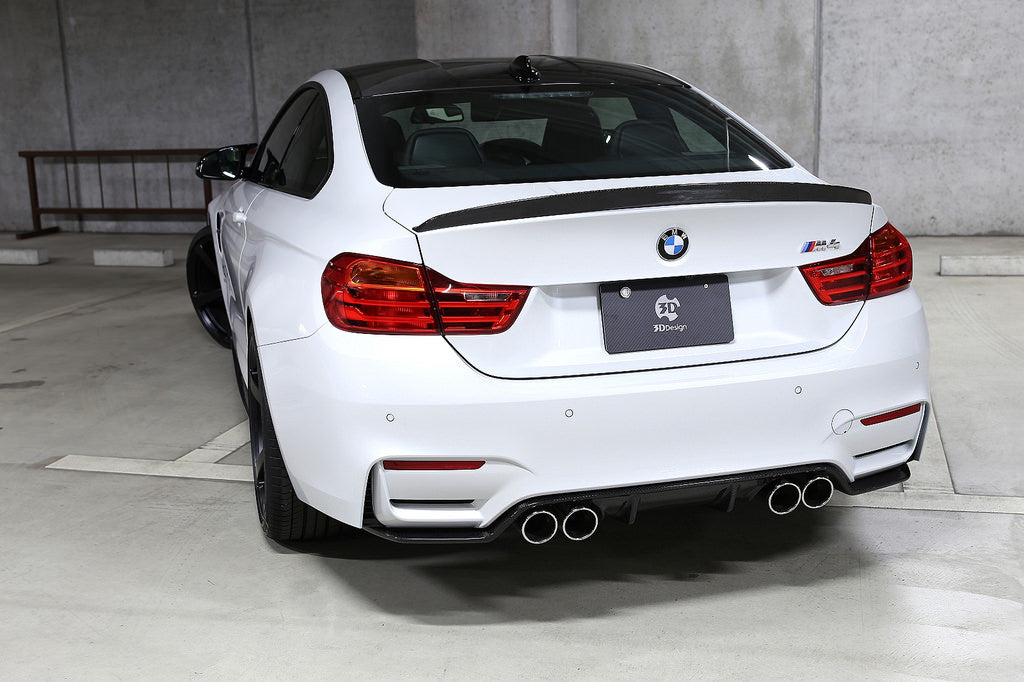 3d design f8x m3 m4 carbon fiber rear diffuser type 2 - iND Distribution