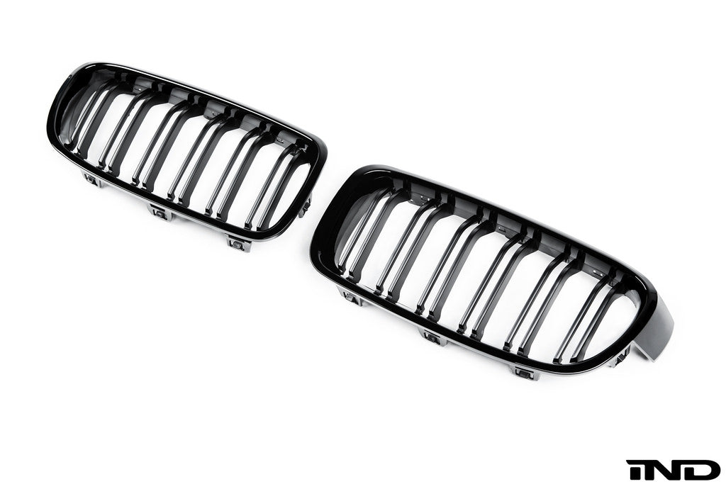 iND f30 f31 3 series double slat front grille set - iND Distribution