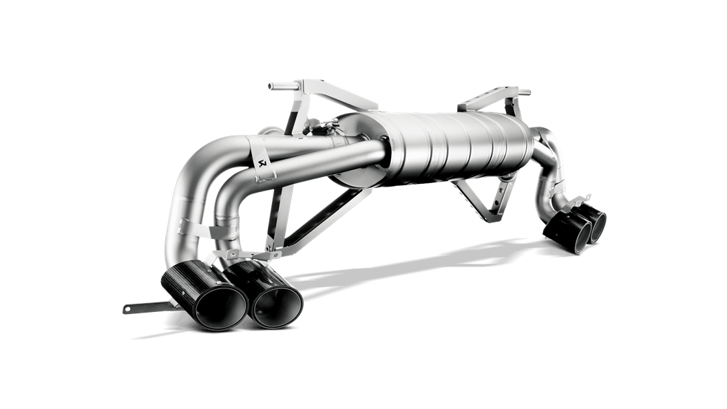 Akrapovic gallardo lp 550 2 coupe spyder slip on exhaust system w carbon tail pipe set titanium - iND Distribution