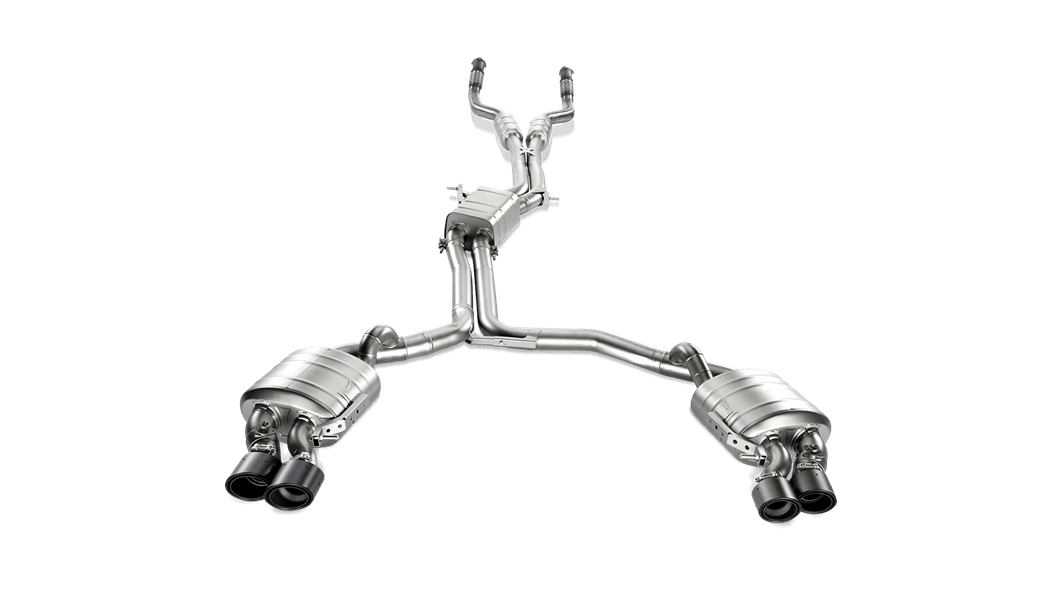 Akrapovic audi c7 s6 avant limousine evolution exhaust system w carbon tips titanium - iND Distribution
