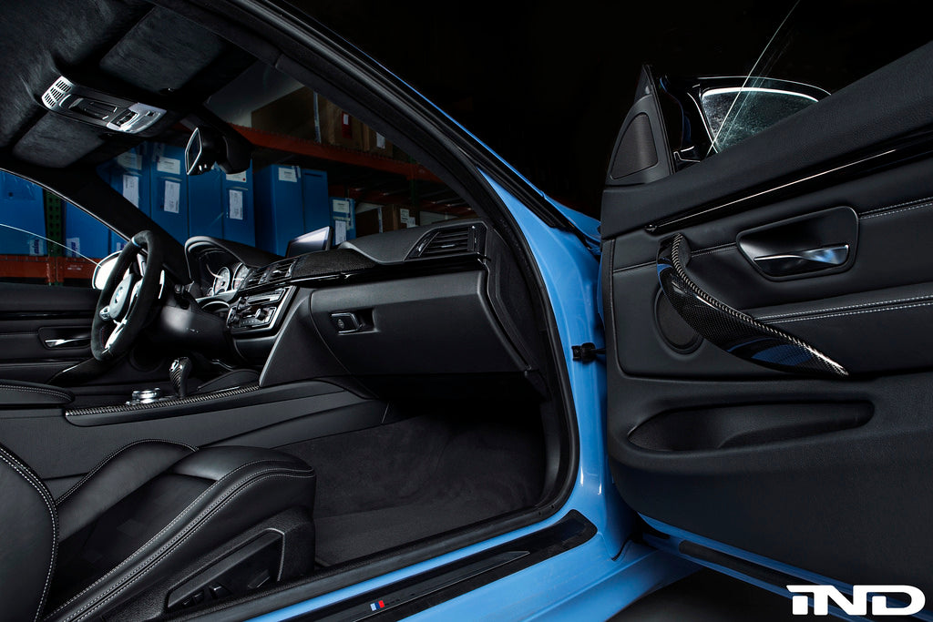 BMW m Performance f8x m3 m4 carbon fiber door handle trim - iND Distribution