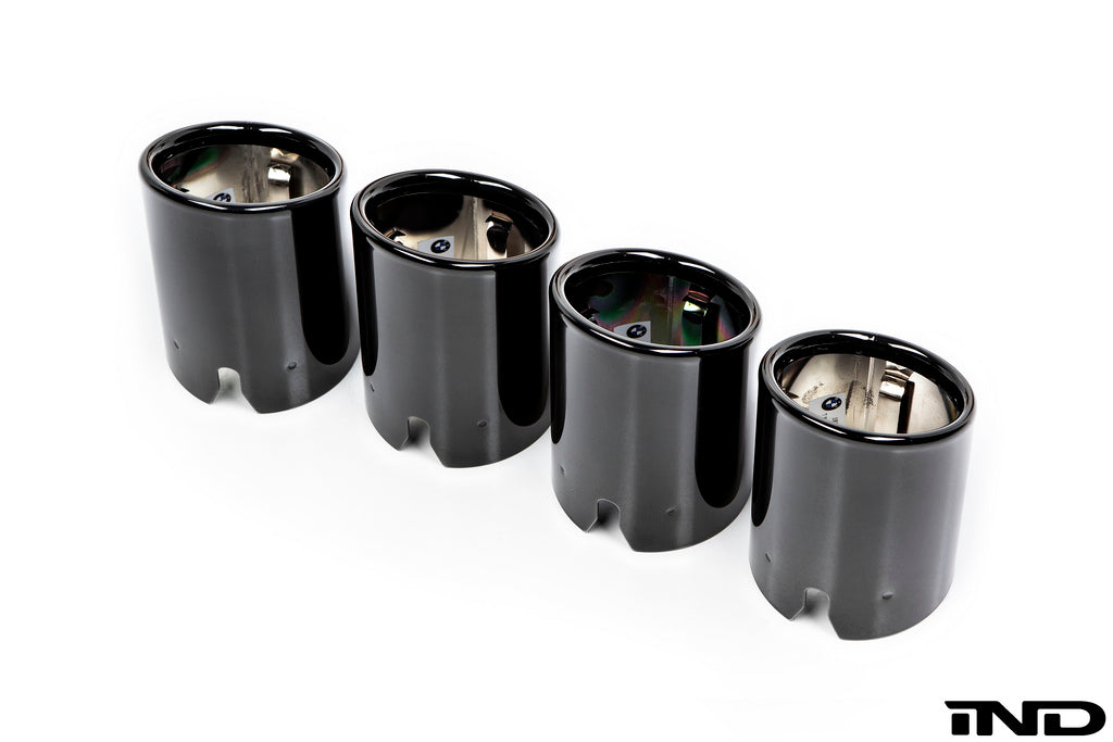 BMW f87 m2 black chrome exhaust tips - iND Distribution