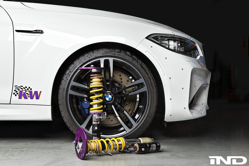 KW Suspensions F87 M2 CS Coilover Kit - 3-Way Clubsport with EDC Cancellation Kit