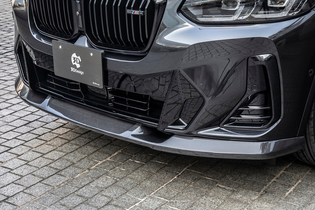 3D Design G01 X3 / G02 X4 LCI M-Sport Carbon Front Lip
