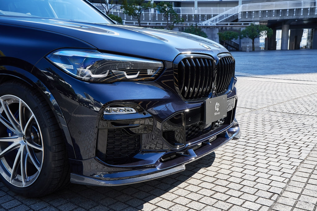 3D Design G05 X5 Carbon Under Splitter Set