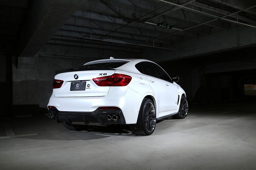 3d design f16 x6 m sport carbon fiber rear diffuser - iND Distribution