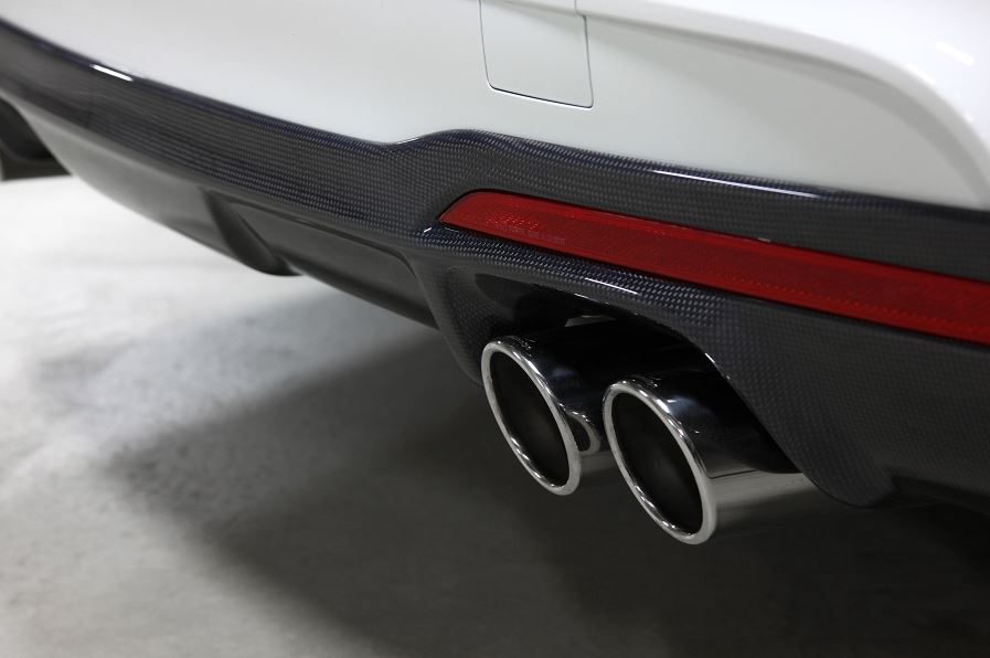 3d design f30 f31 335 m sport carbon fiber rear diffuser