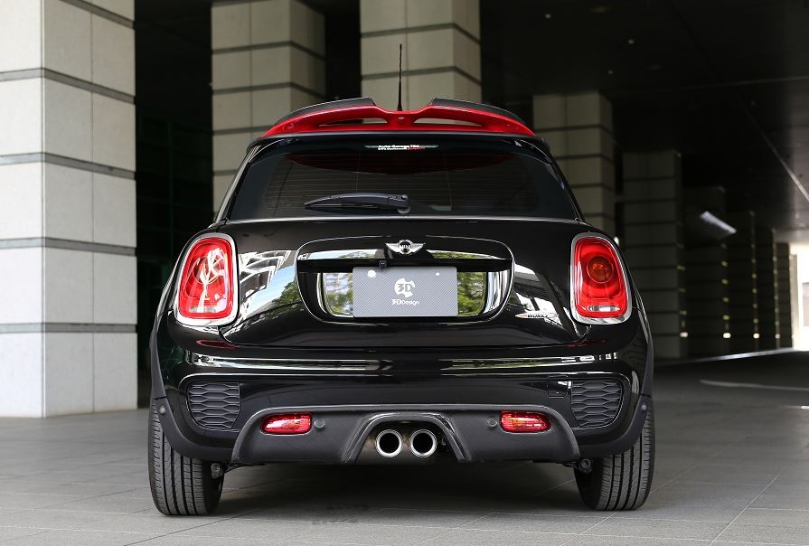 3d design mini f56 jcw carbon fiber rear diffuser w pdc - iND Distribution