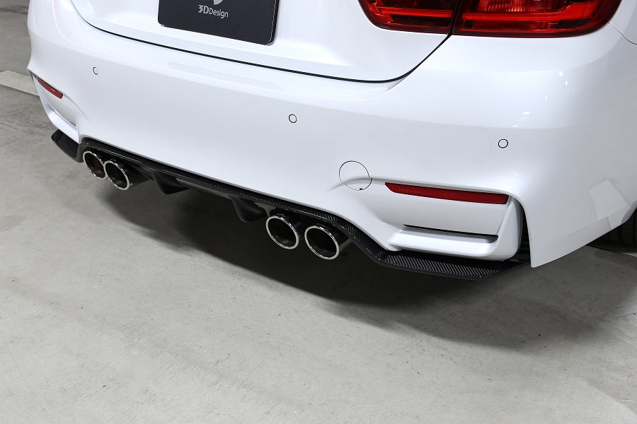 3d design f8x m3 m4 carbon fiber rear diffuser type 2 - iND Distribution