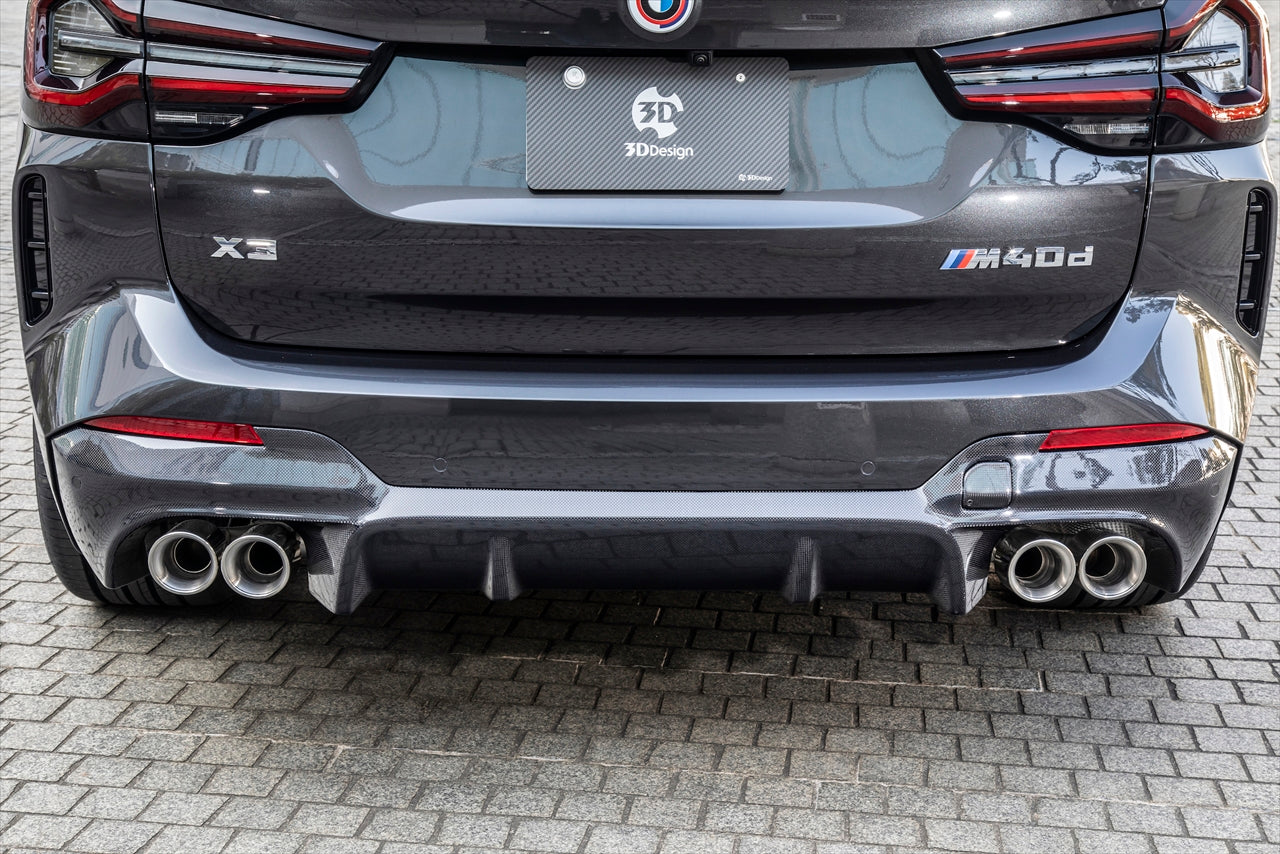 3D Design G01 X3 LCI M40i Carbon Rear Diffuser