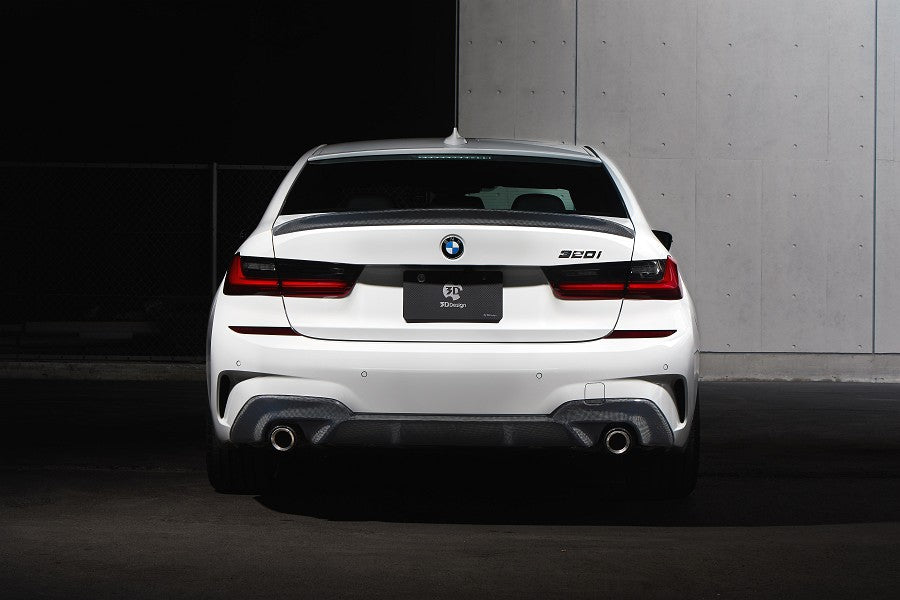3D Design G20 3-Series M-Sport Carbon Rear Diffuser - 2-Tip