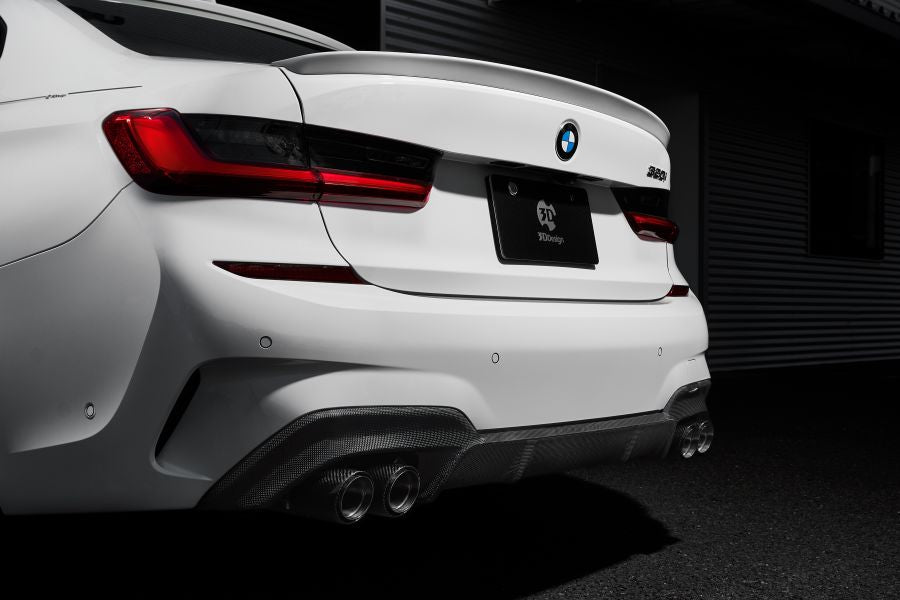 3D Design G20 3-Series M-Sport Carbon Rear Diffuser - 4-Tip