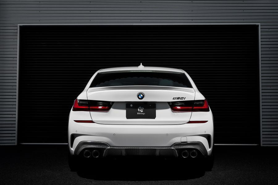 3D Design G20 3-Series M-Sport Carbon Rear Diffuser - 4-Tip