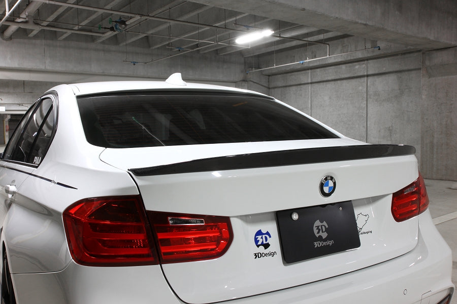 3d design f30 carbon fiber trunk spoiler - iND Distribution