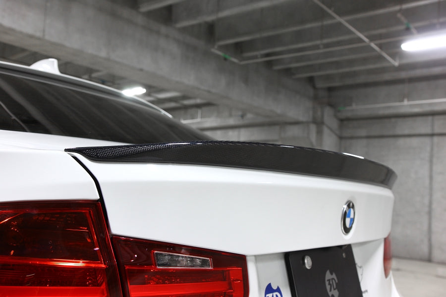 3d design f30 carbon fiber trunk spoiler - iND Distribution