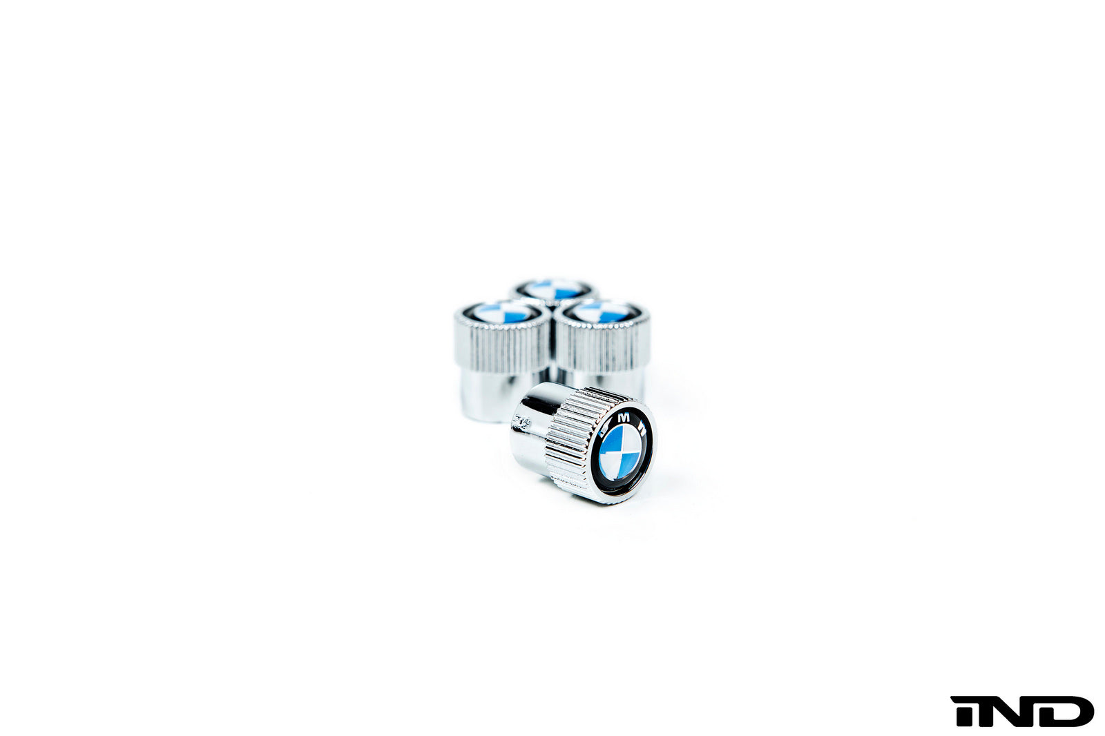 BMW OEM roundel chrome valve stem cap set - iND Distribution