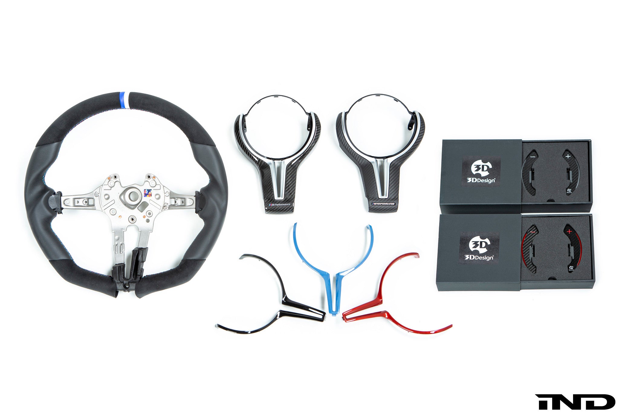 3d design f8x m2 m3 m4 alcantara leather steering wheel - iND Distribution