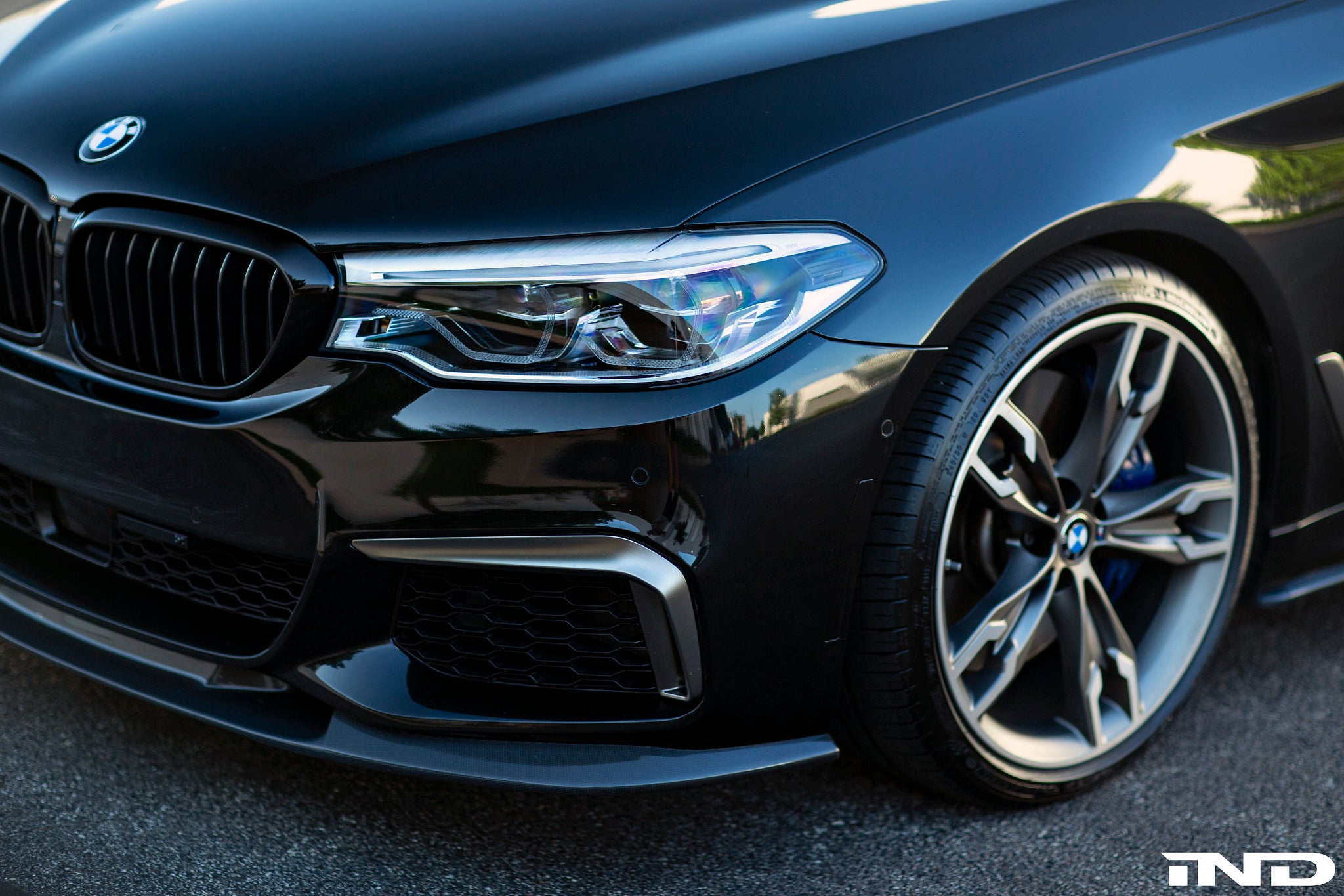 3d design g30 5 series carbon front lip spoiler - iND Distribution