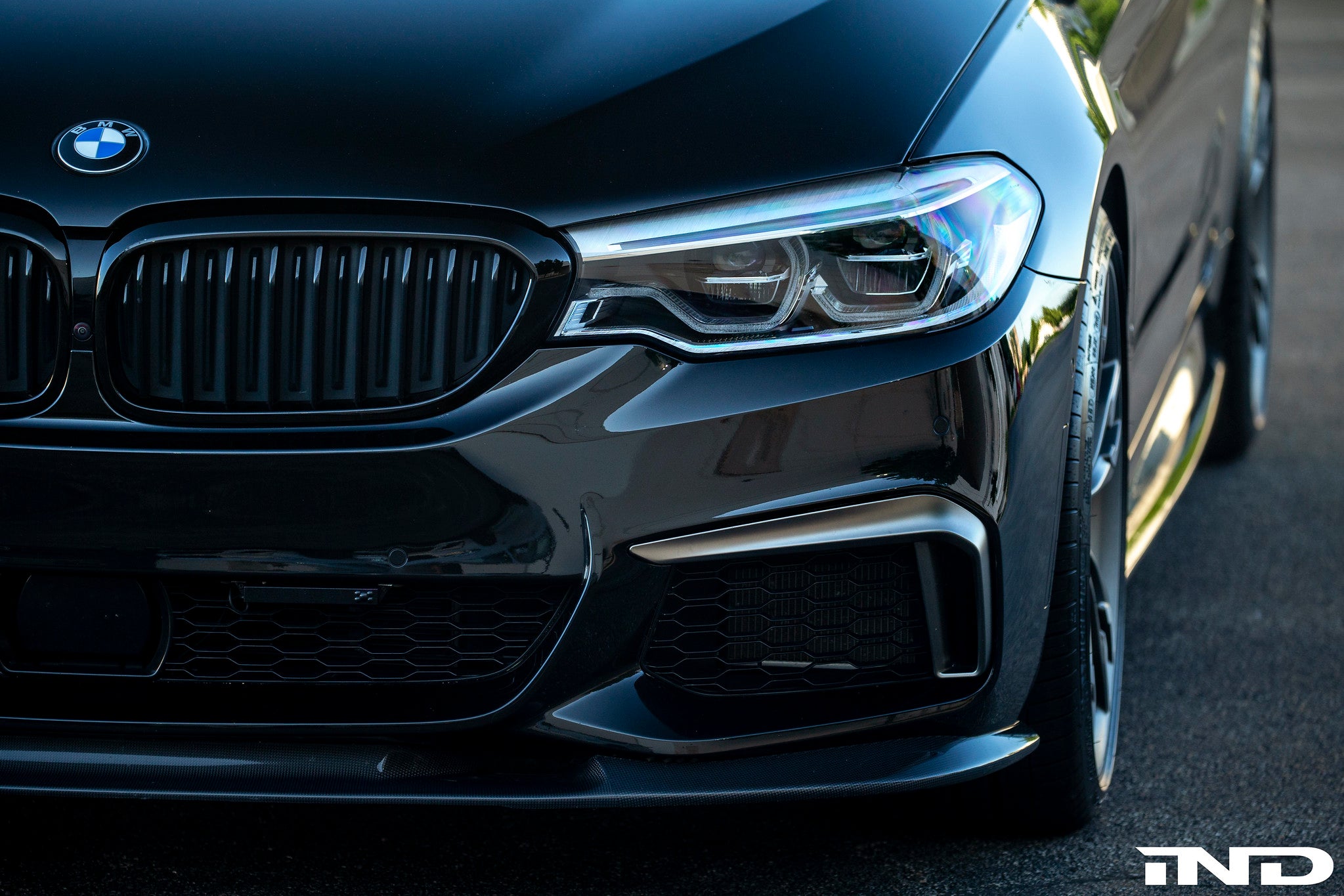 3d design g30 5 series carbon front lip spoiler - iND Distribution