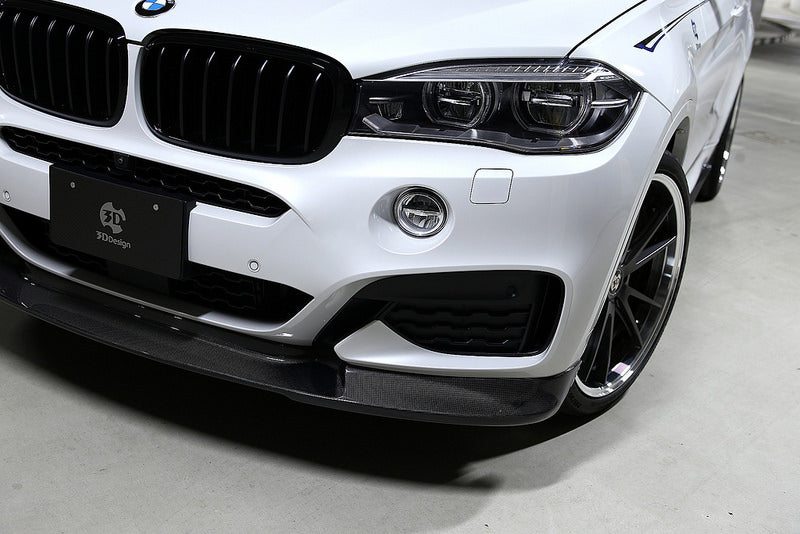 3d design f16 x6 front carbon lip spoiler - iND Distribution